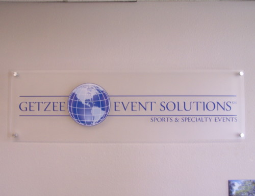 Getzee Event Solutions Plex Sign